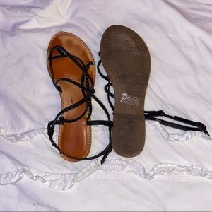 Black Strappy Sandals